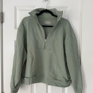 Everlane track half zip